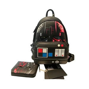 Star Wars Loungefly 2023 SDCC Limited Edition Tiefighter SET: Backpack & Wallet